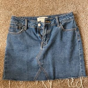 Pac sun plain denim skirt